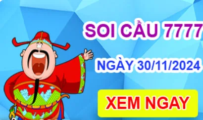 Soi cầu 7777 ngày 30-11-2024 – Cầu lô tứ quý 7777 hôm nay