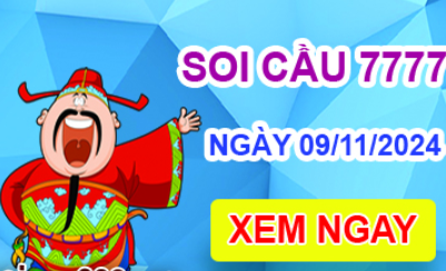 Soi cầu 7777 ngày 09-11-2024 – Cầu lô tứ quý 7777 hôm nay