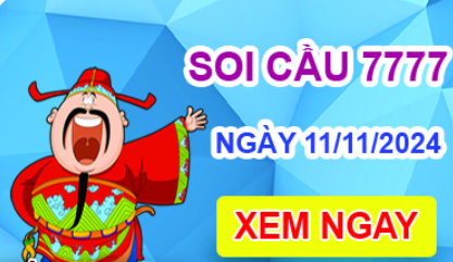 Soi cầu 7777 ngày 11-11-2024 – Cầu lô tứ quý 7777 hôm nay