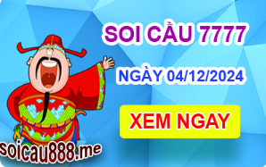 Soi cầu 7777 ngày 04-12-2024 – Cầu lô tứ quý 7777 hôm nay