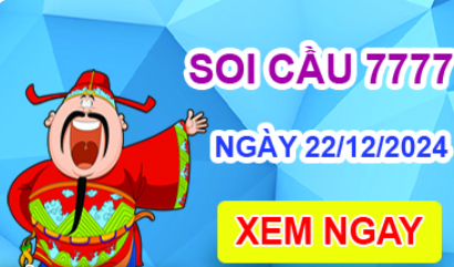 Soi cầu 7777 ngày 22-12-2024 – Cầu lô tứ quý 7777 hôm nay