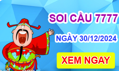 Soi cầu 7777 ngày 30-12-2024 – Cầu lô tứ quý 7777 hôm nay