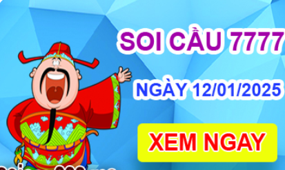 Soi cầu 7777 ngày 12-01-2025 – Cầu lô tứ quý 7777 hôm nay