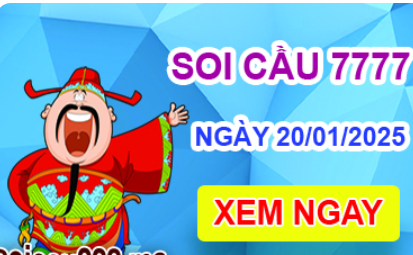 Soi cầu 7777 ngày 20-01-2025 – Cầu lô tứ quý 7777 hôm nay