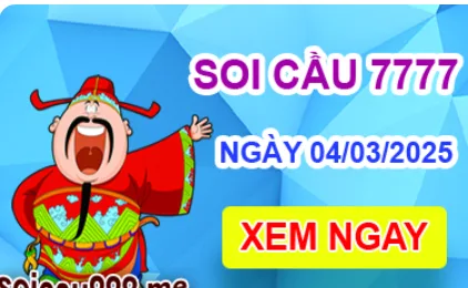 Soi cầu 7777 ngày 04-03-2025 – Cầu lô tứ quý 7777 hôm nay